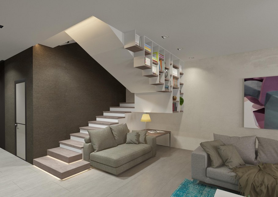 Дизайн таунхауса 100 в современном стиле