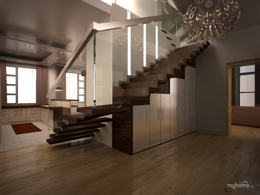 Современный интерьер таунхауса