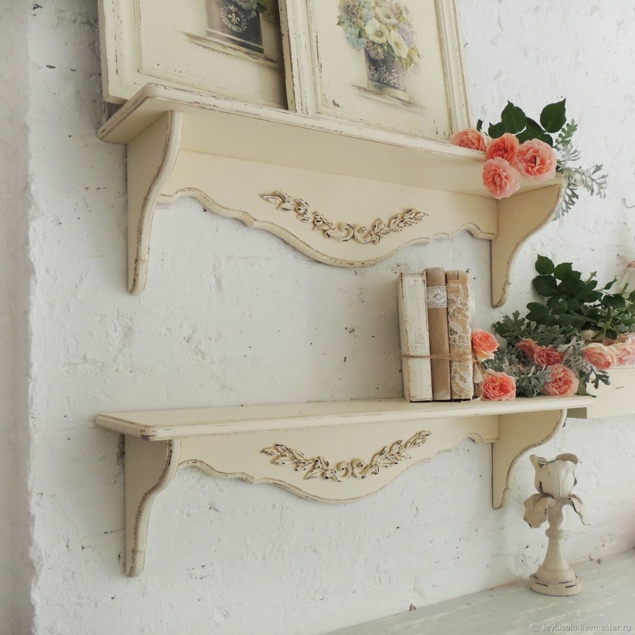Полка консоль настенная Ажур Прованс