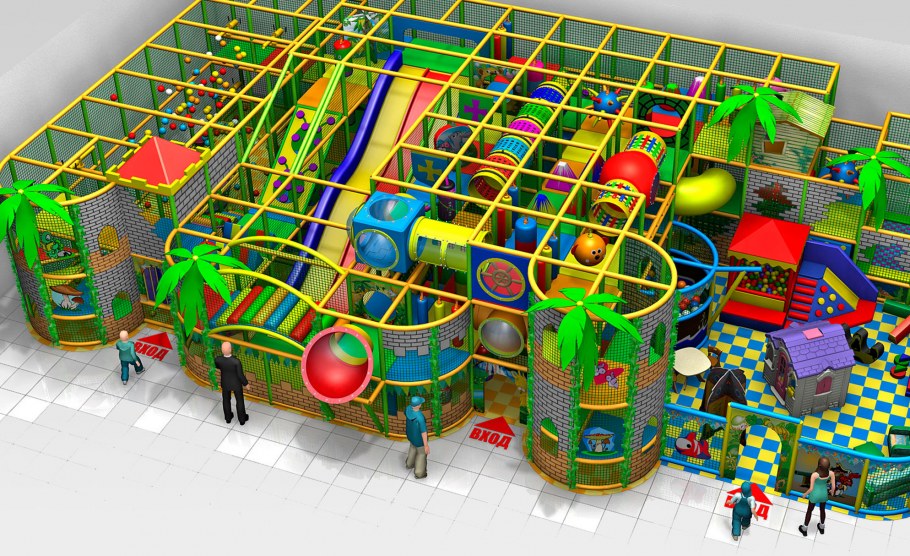 Детский игровой Лабиринт лес приключений