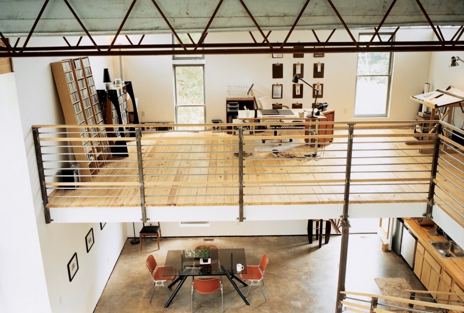 Антресольный этаж в стиле лофт