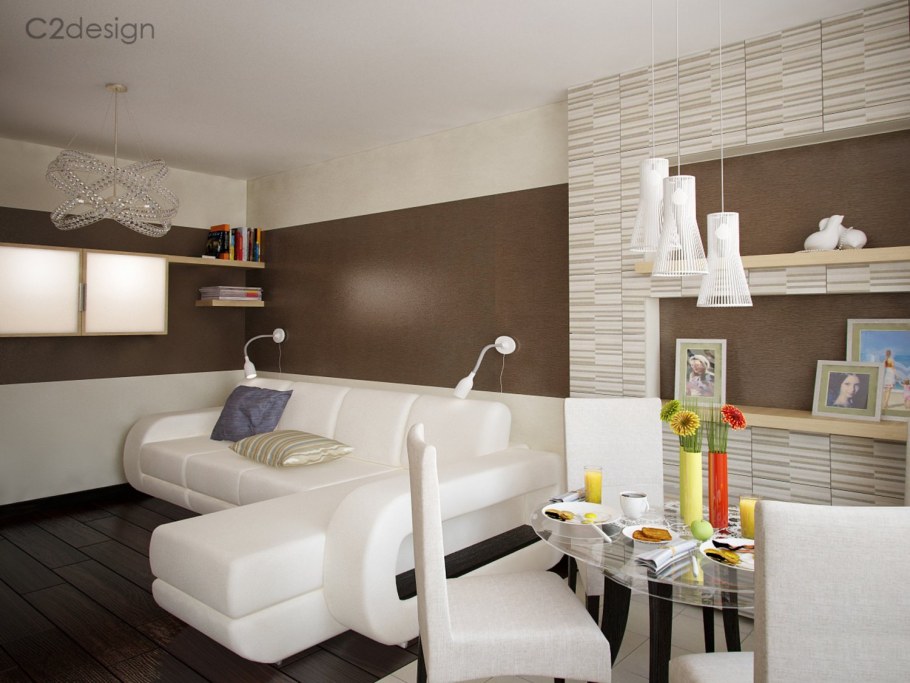 Бежевые стены в квартире