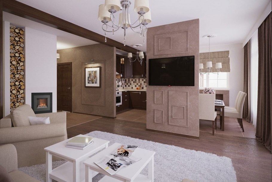 Бежевый цвет стен