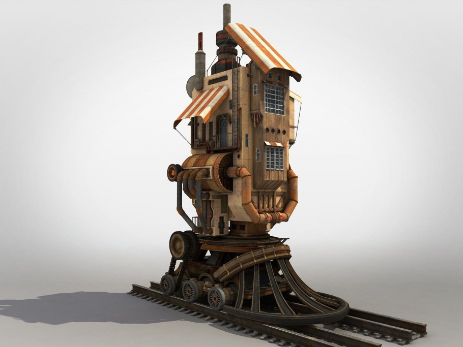 Дизельпанк архитектура