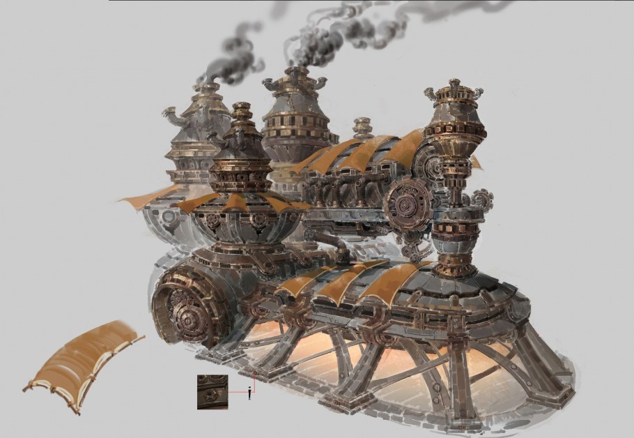 Стимпанк башня