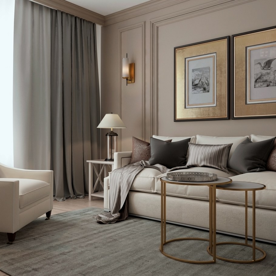 Американская Неоклассика в интерьере