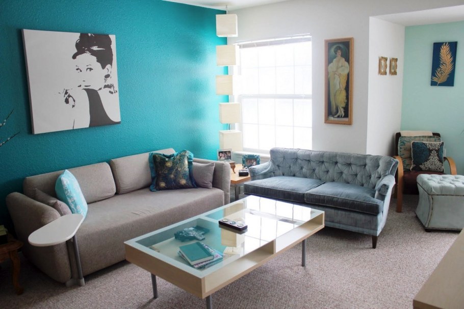 Комната в мятном цвете