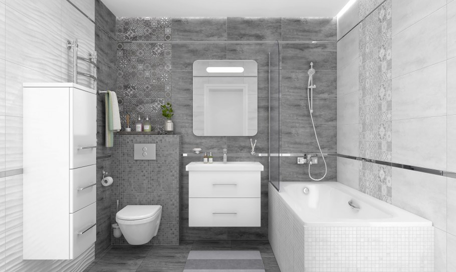 Concrete плитка настенная серый 30х60 laparet