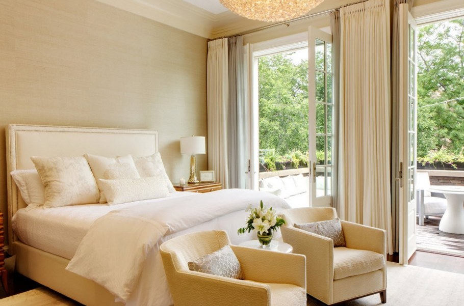 Бежевые стены в интерьере