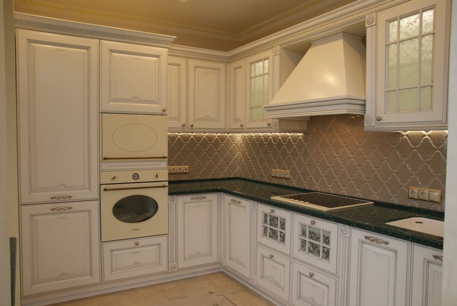 Кухни с фасадами Афина Аргенто