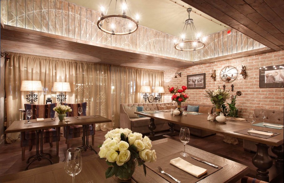 Кафе бар в Кантри стиль