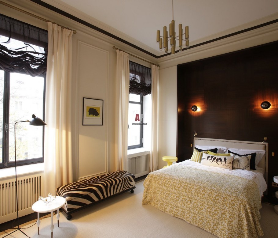 Черные окна в интерьере