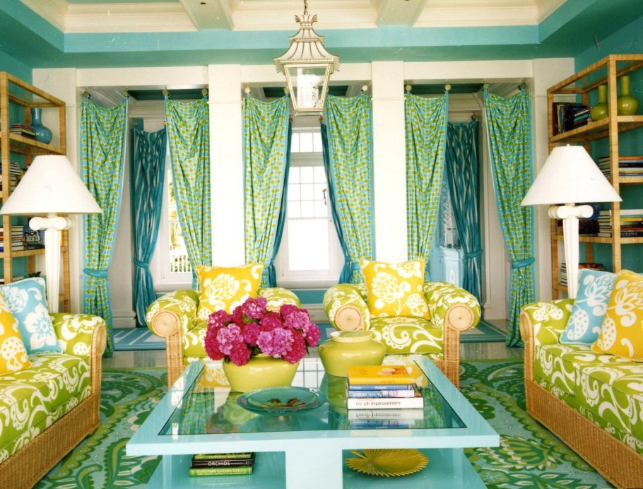 Яркая гостиная