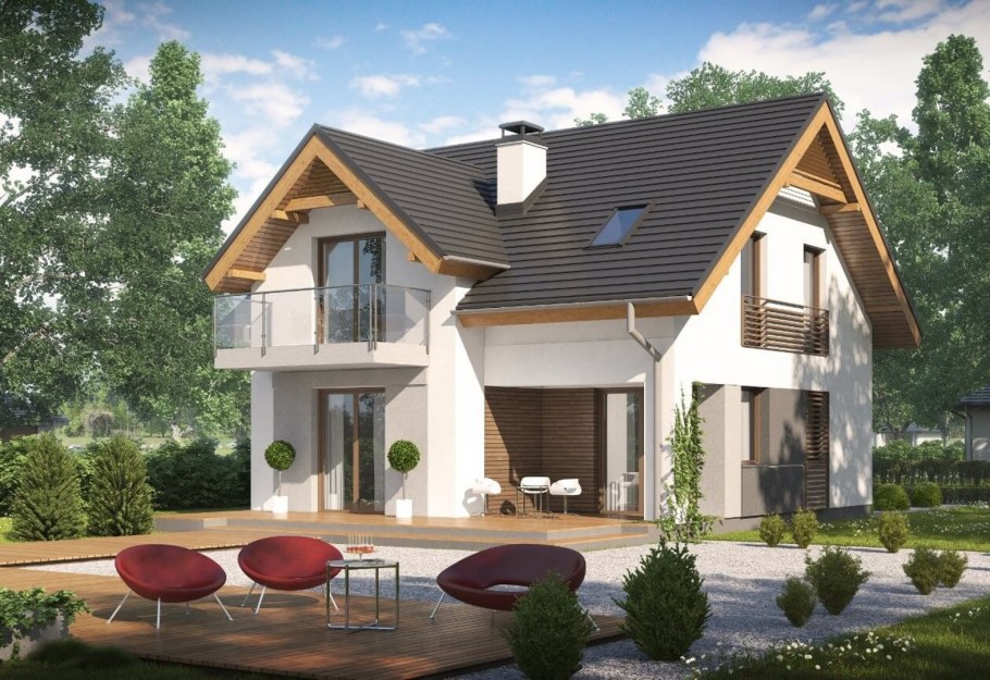 Дом z500 с мансардой