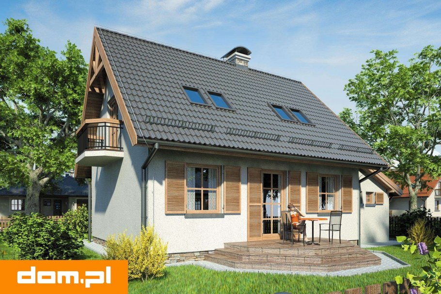 Дом с мансардой и террасой 120кв