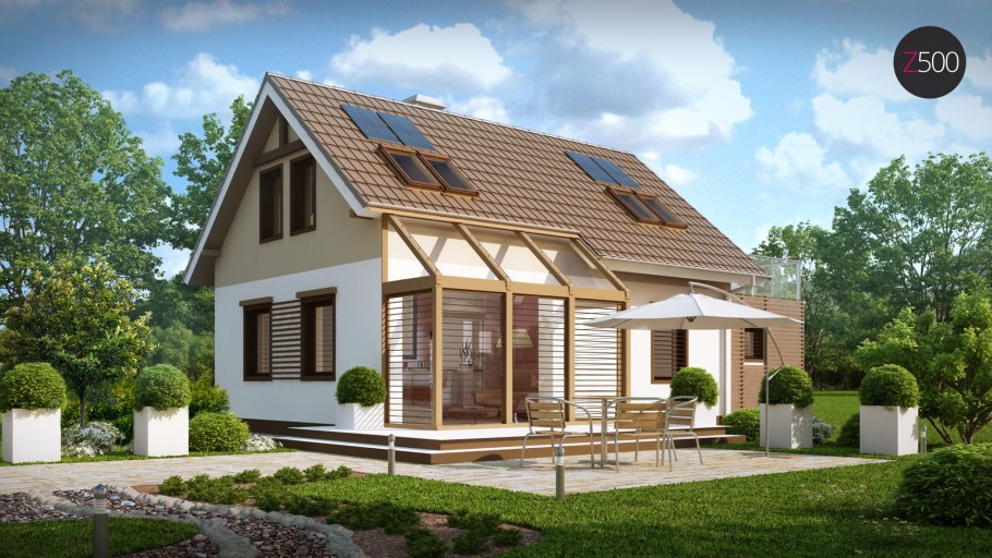 Дом z500 с мансардой