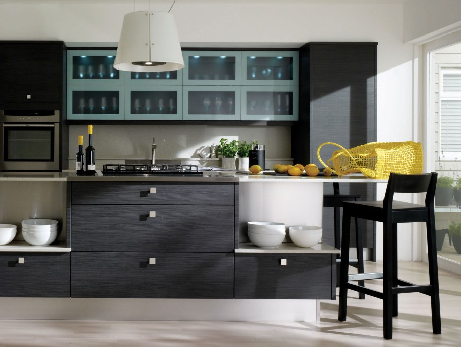 Сочетание цветов графит в интерьере кухни