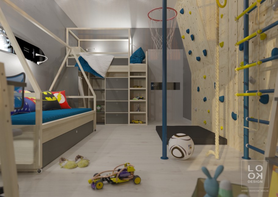 Комната в стиле лего для мальчиков