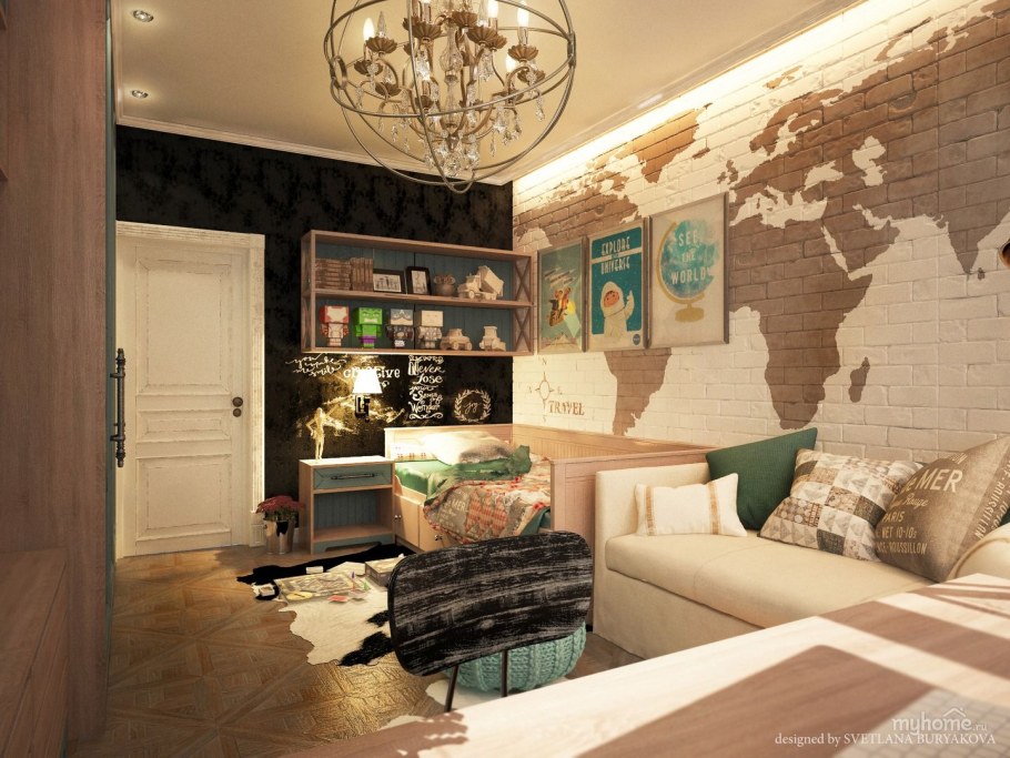 Игровая комната в женских вещах