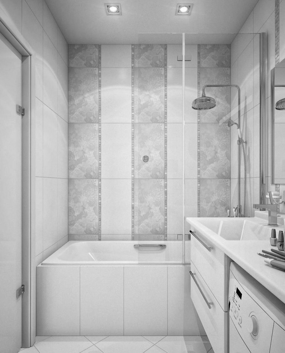 Плитка для маленькой ванной