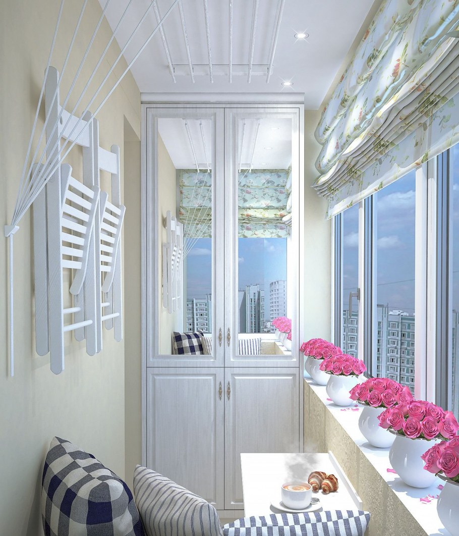 Интерьер балкона