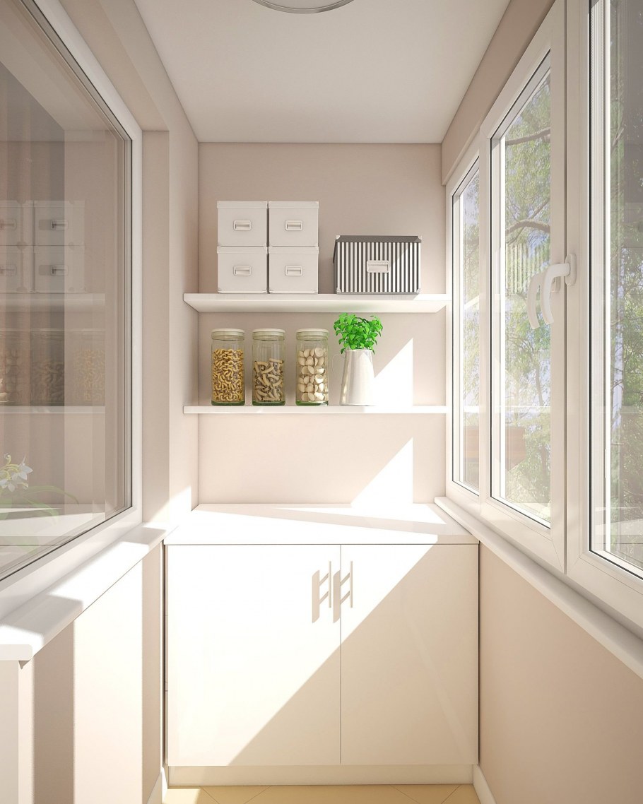 Шкаф на маленький балкон