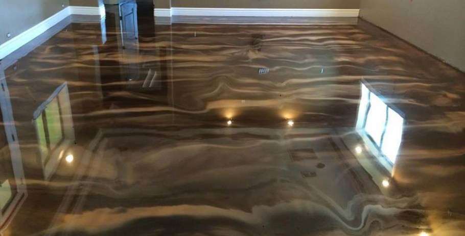 Заливной пол в квартире дерево