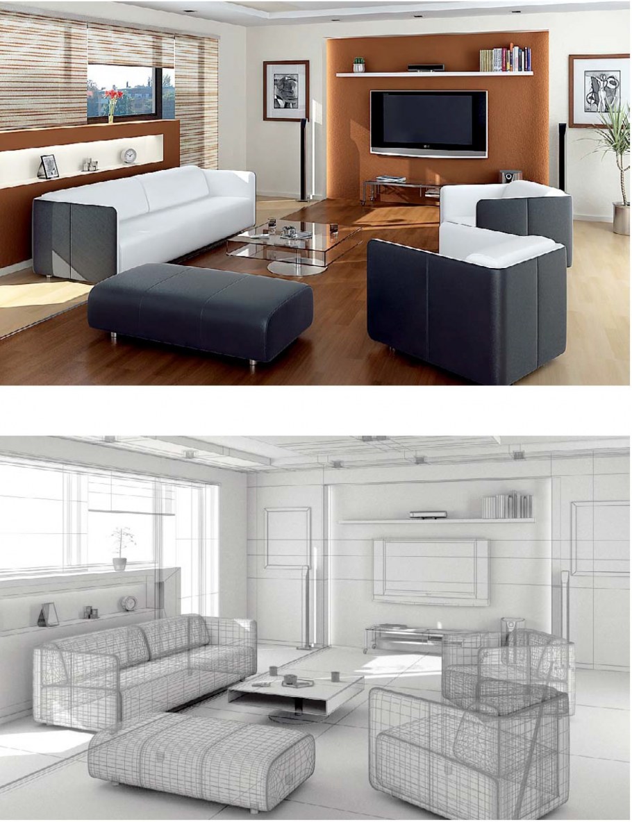 3в Макс интерьер