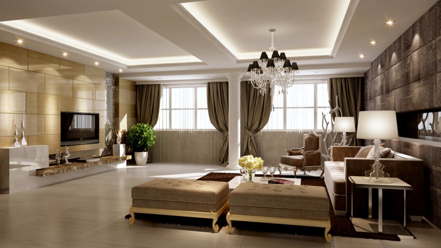 Визуализация интерьера в современном стиле