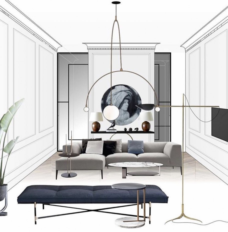 Коллаж интерьера