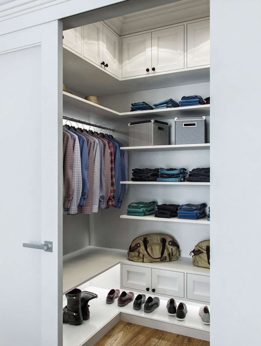 Гардеробная в нише