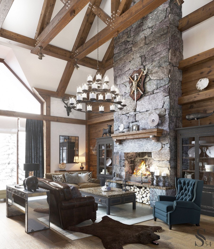 Стиль Шале Скандинавское Кантри