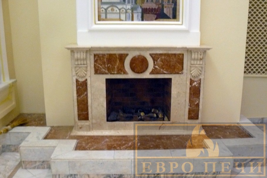 Камин из блоков