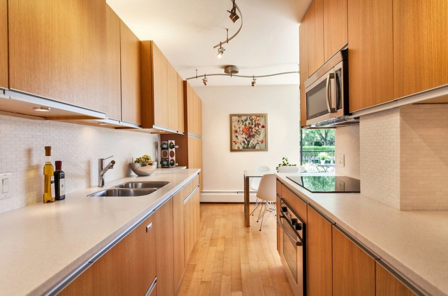 Двухрядная планировка кухни