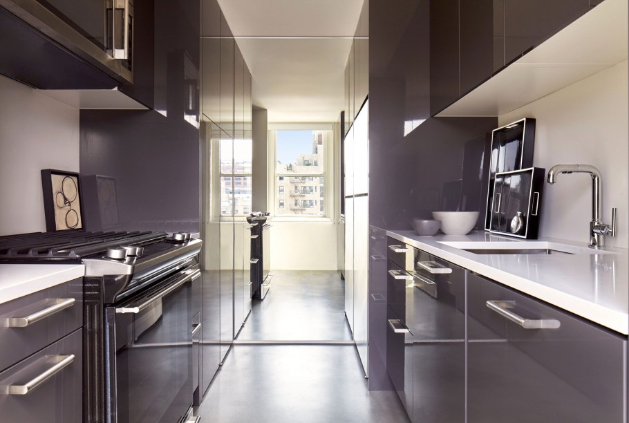 Параллельная кухня планировка