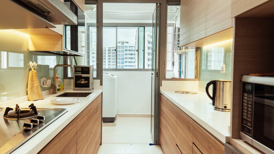 Параллельная кухня планировка