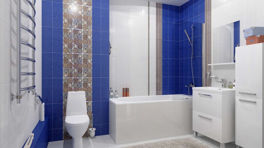 Плитка Альма керамика синяя