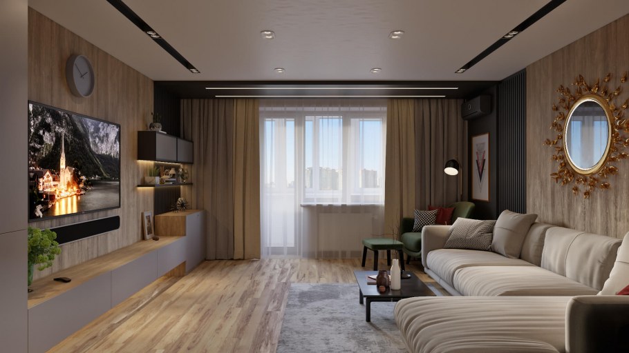 Интерьер гостиной в квартире