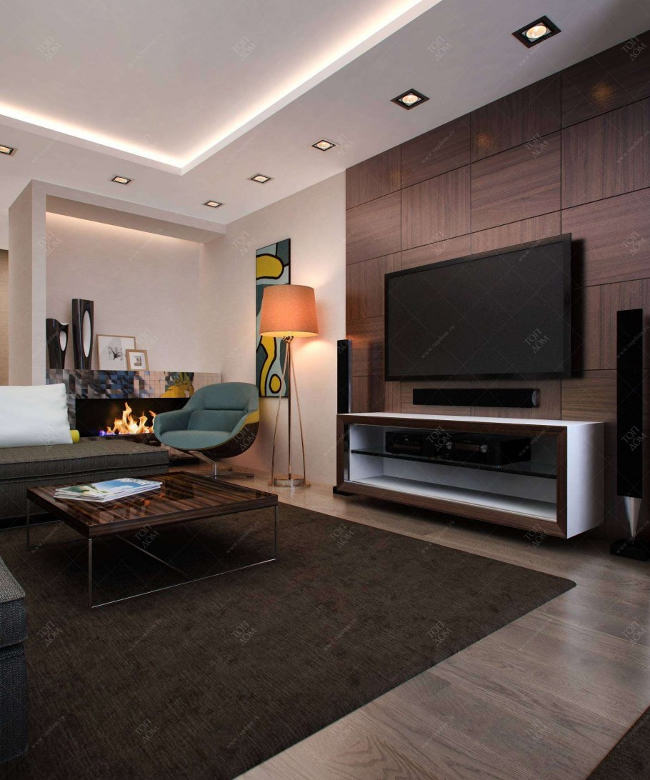 Современная обстановка гостиной