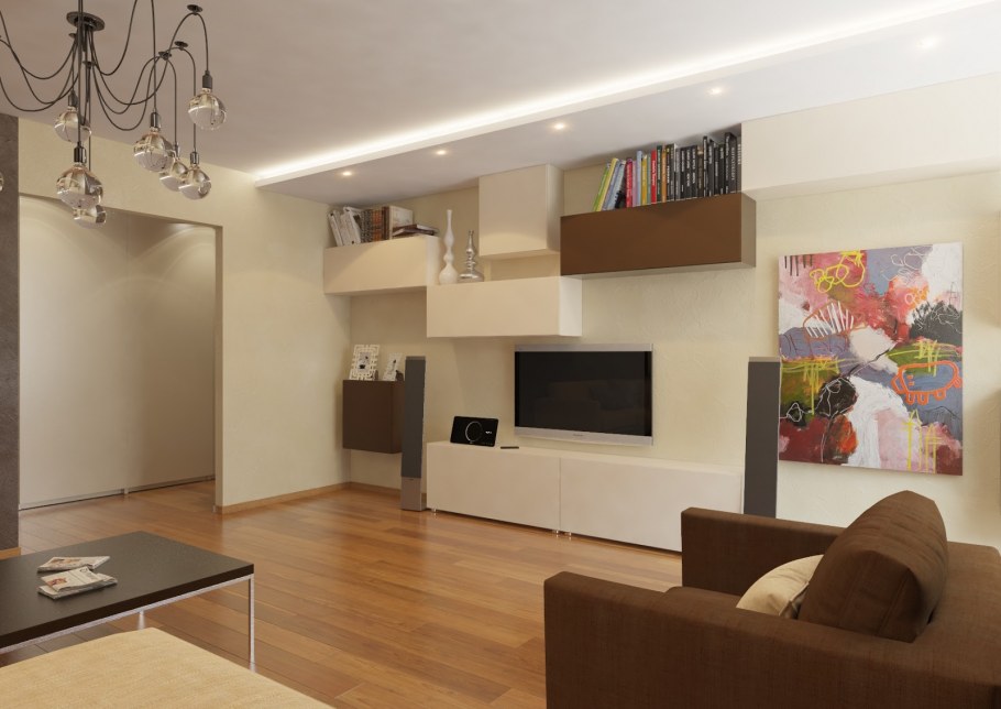 Гостиная 20 кв м