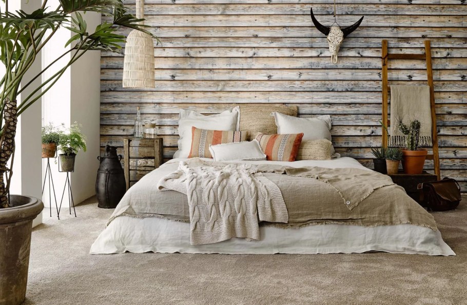 Кровать экостиль