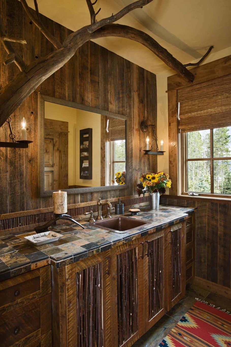 Спальня в рустикальном стиле