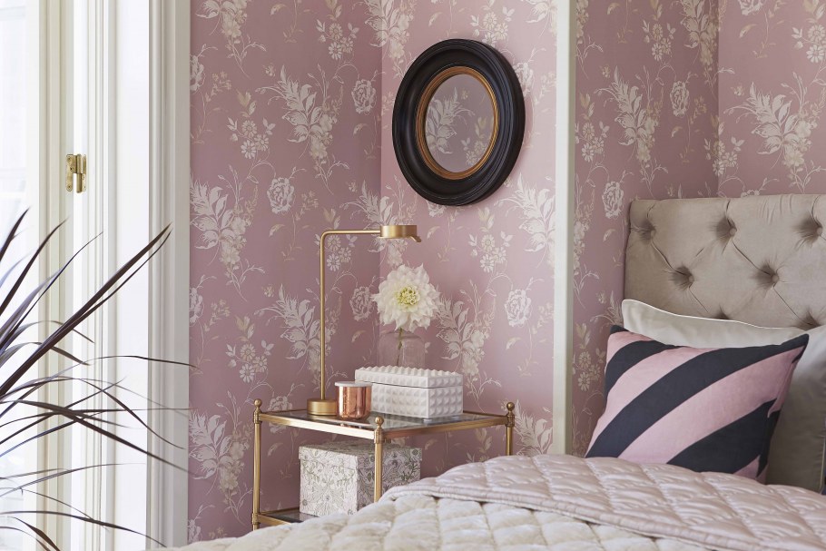 Пыльный розовый в интерьере