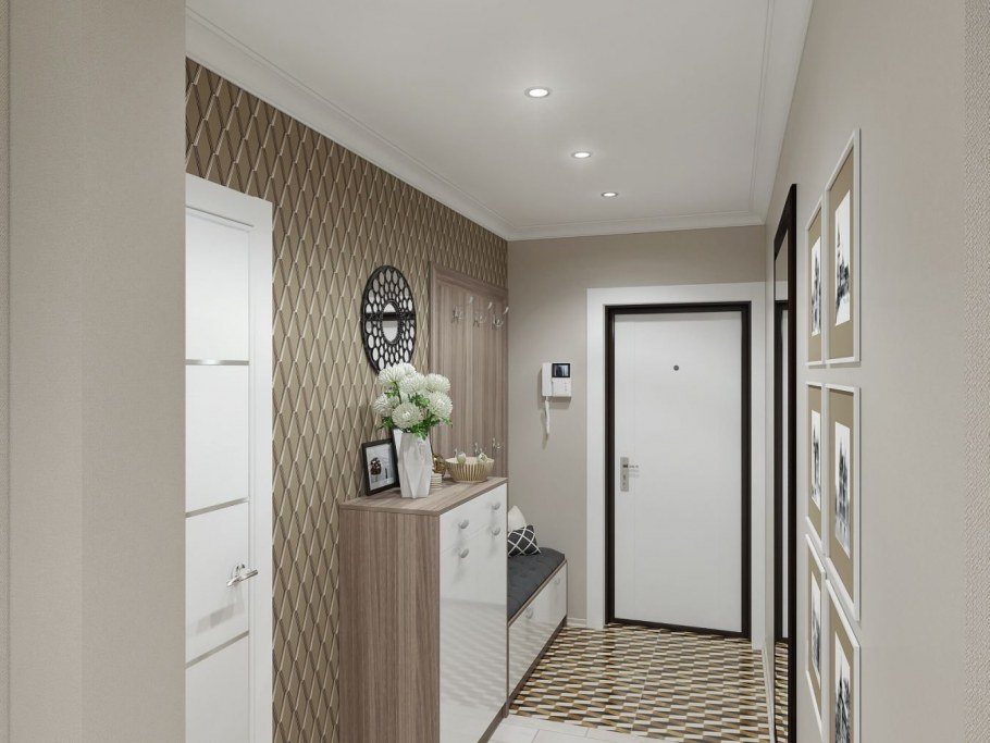 Современная маленькая прихожая