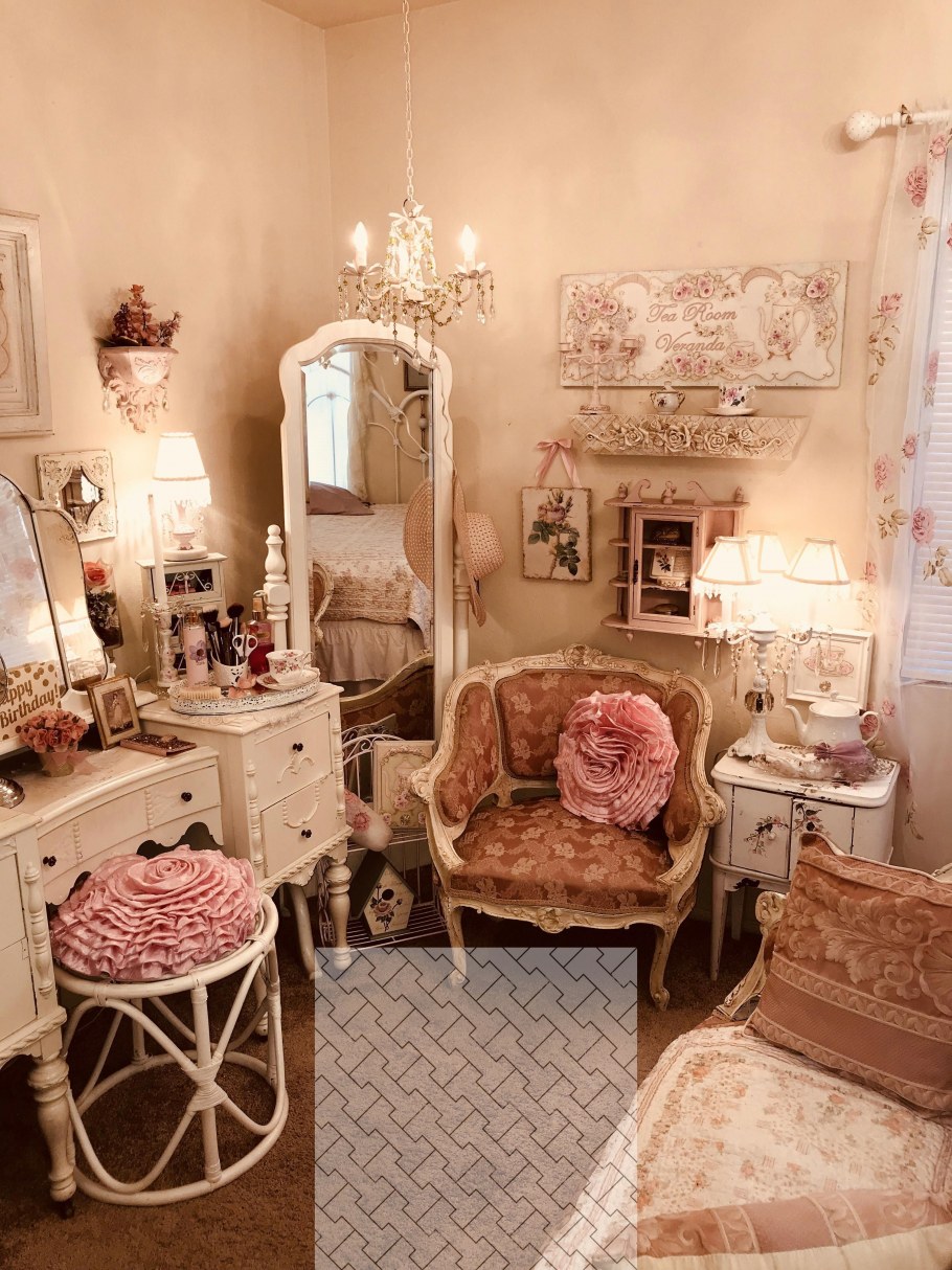 Спальня в стиле ретро