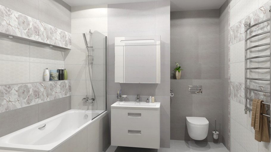 Плитка Glossy серый laparet