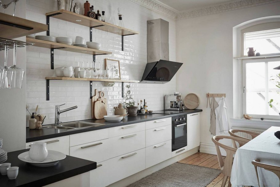 Кухня Сканди зеленая