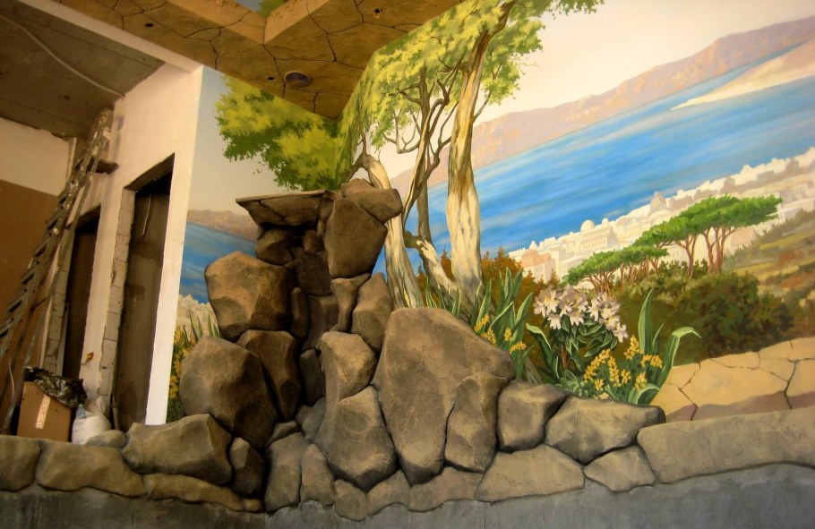 Грот из арт бетона