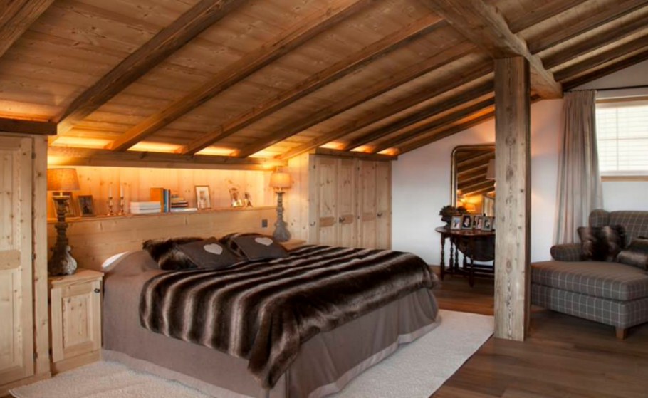 Мансардный этаж в стиле Шале