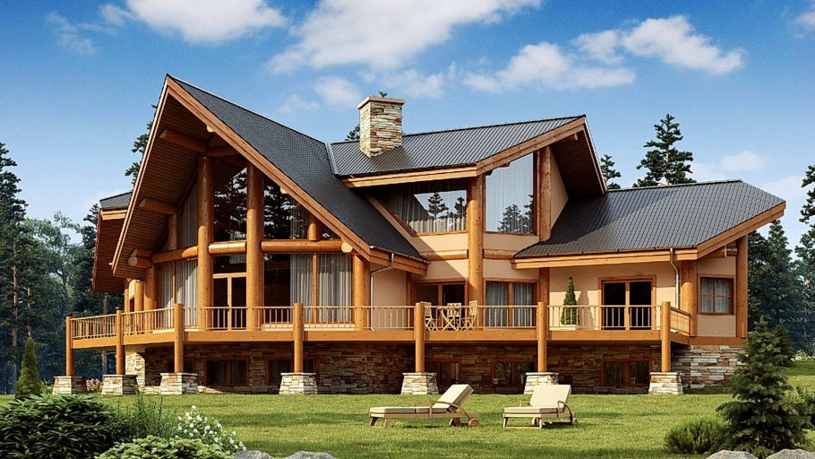 Деревянный коттедж